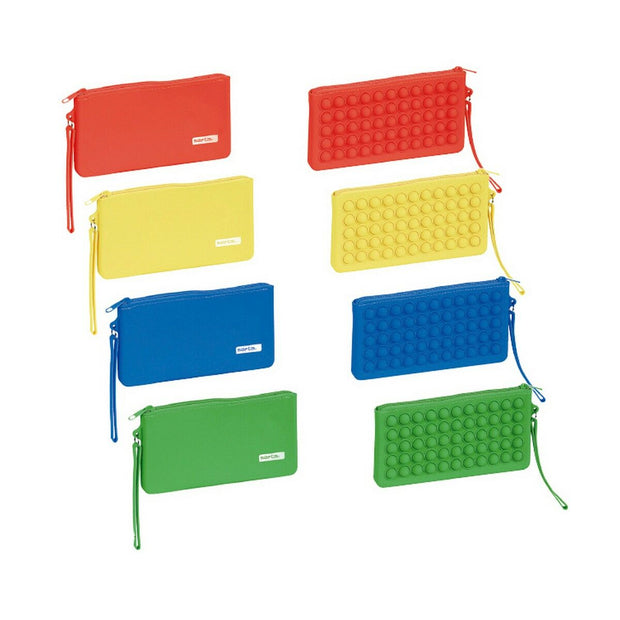 Trousse d'écolier Safta Pop It Plat Multicouleur Lot (12 Pièces)