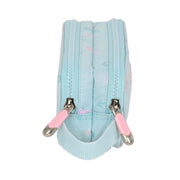 Trousse Fourre-Tout Double Moos Garden Turquoise 21 x 8 x 6 cm