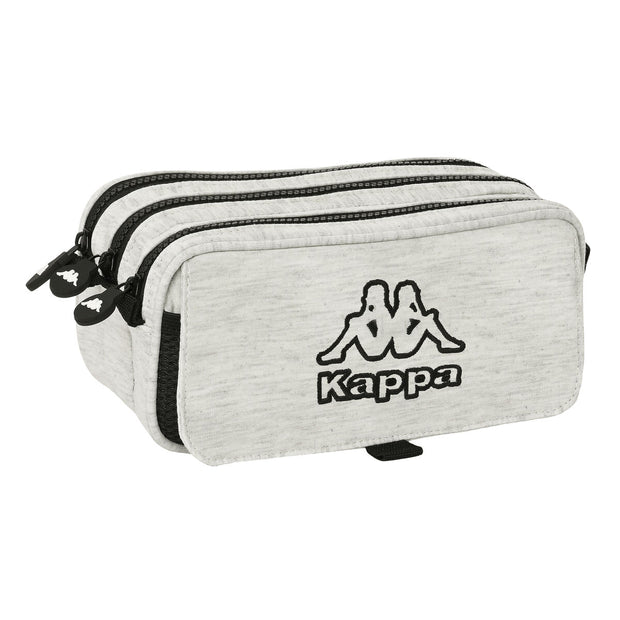 Trousse Fourre-Tout Triple Kappa Grey knit Gris (21,5 x 10 x 8 cm)