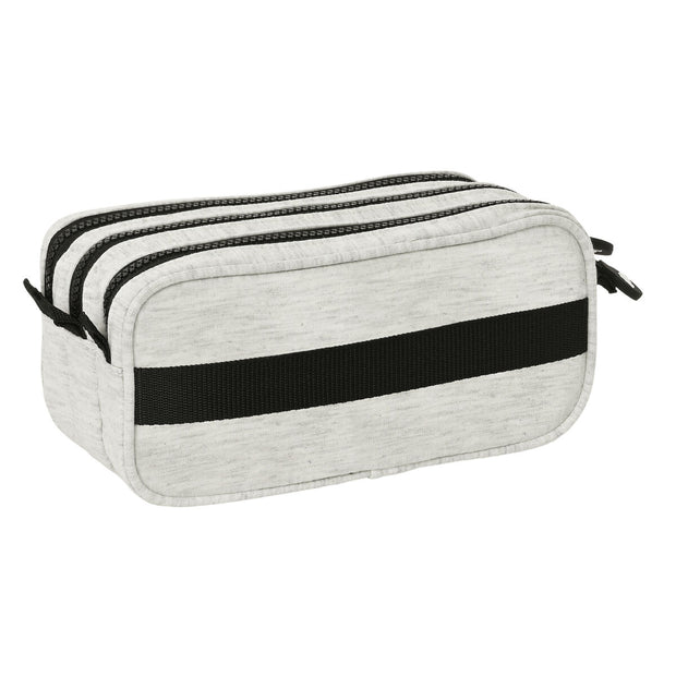 Trousse Fourre-Tout Triple Kappa Grey knit Gris (21,5 x 10 x 8 cm)