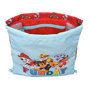 Sac à dos serré par des ficelles The Paw Patrol Funday Rouge Bleu clair (26 x 34 x 1 cm)