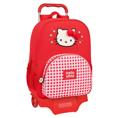 Cartable à roulettes Hello Kitty Spring Rouge (33 x 42 x 14 cm)
