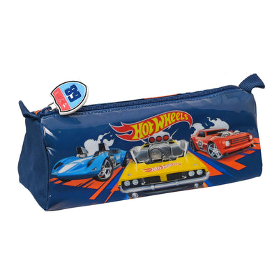 Trousse d'écolier Hot Wheels Speed club Orange Blue marine (21 x 8 x 7 cm)