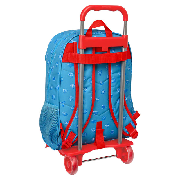 Cartable à roulettes SuperThings Rescue force 32 x 42 x 14 cm Bleu