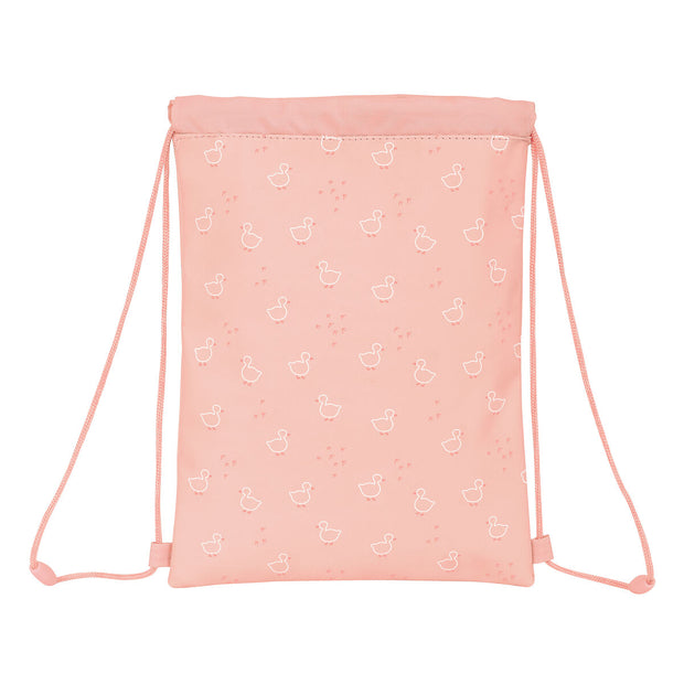 Sac à dos serré par des ficelles Safta Patito Rose