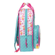 Cartable The Bellies 20 x 28 x 8 cm Violet Turquoise Blanc