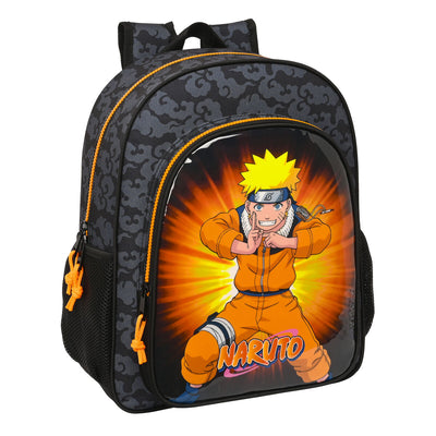 Cartable Naruto 32 x 38 x 12 cm Noir Orange
