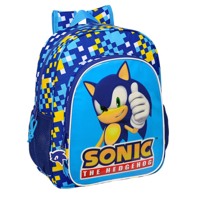 Cartable Sonic Speed 32 x 38 x 12 cm Bleu