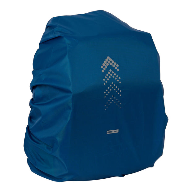 Housse pour Sac à Dos Safta Imperméable Grand Blue marine 32 x 50 x 40 cm