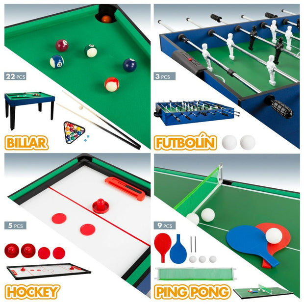 Table multi-jeux Colorbaby 12 en 1 107 x 83,5 x 61 cm