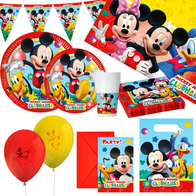 Set d'articles de fête Mickey Mouse 66 Pièces