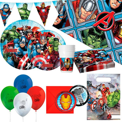Set d'articles de fête The Avengers 66 Pièces