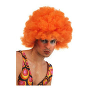 Perruque avec Cheveux Bouclés Orange