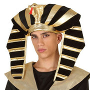 Coiffe de Pharaon Doré Noir
