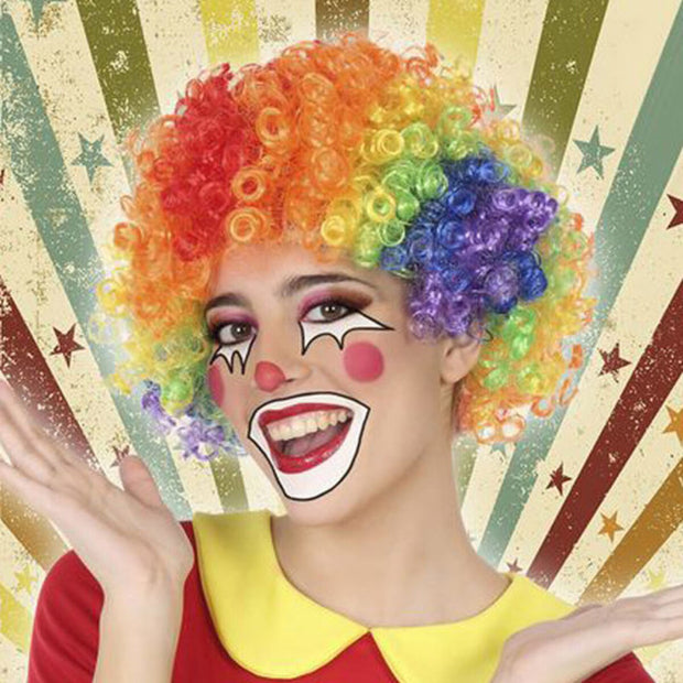 Perruques Clown Multicouleur