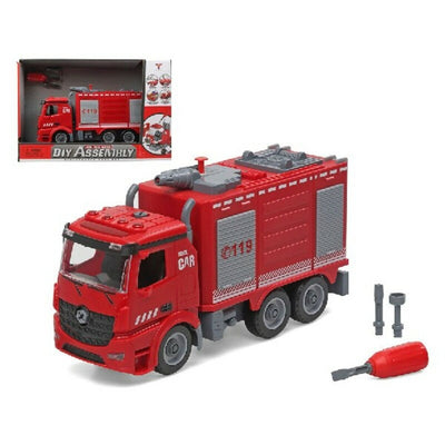 Camion de pompier son et lumière Diy Assembly (37 x 25 cm)