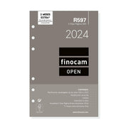 Recharge pour agenda Finocam Open R597 2024 Blanc 11,7 x 18,1 cm