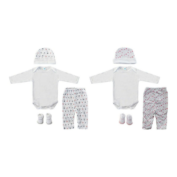 Coffret Bébé DKD Home Decor 0-6 Mois Coton (2 pcs)