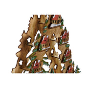 Décorations de Noël DKD Home Decor Arbre Bois Maisons (30 x 15 x 37 cm)