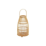 Bougeoir DKD Home Decor Verre Bambou (25 x 25 x 56 cm)