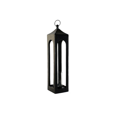 Lanterne DKD Home Decor Noir Aluminium Verre 21 x 21 x 91 cm