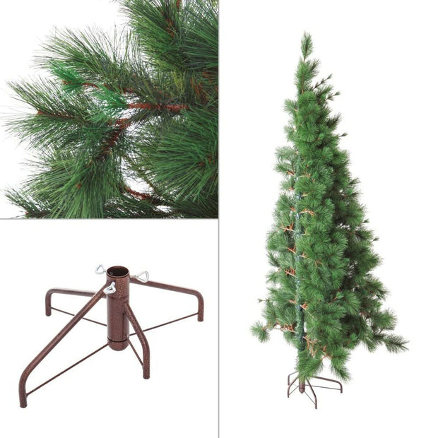 Sapin de Noël Vert PVC Métal Polyéthylène Plastique 180 cm