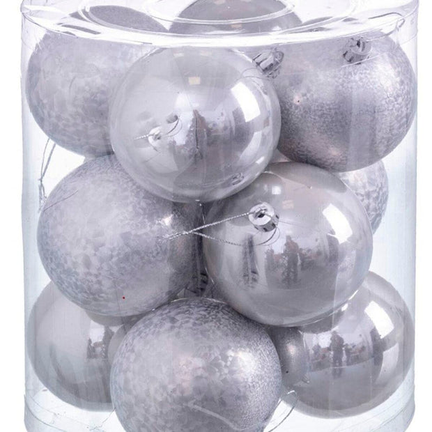 Boules de Noël Multicouleur Cuivre Plastique 8 x 8 x 8 cm (12 Unités)