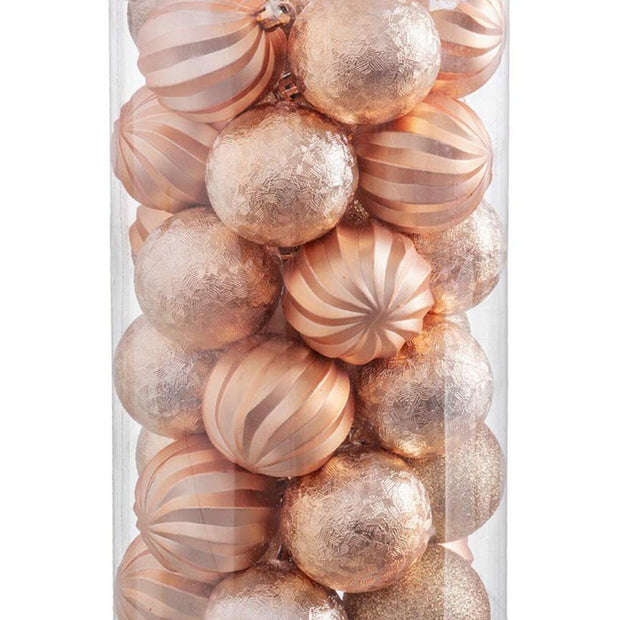 Boules de Noël Doré Plastique 6 x 6 x 6 cm (30 Unités)