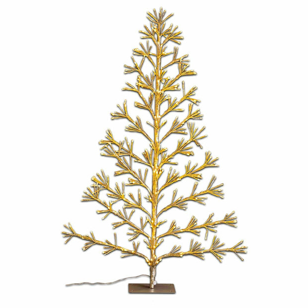 Sapin de Noël Doré Métal Plastique 120 cm