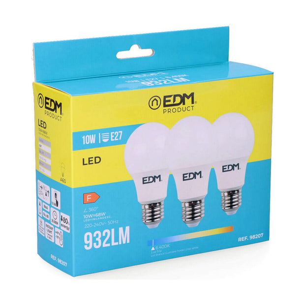 Lampe LED EDM E27 10 W F 810 Lm (6400K)