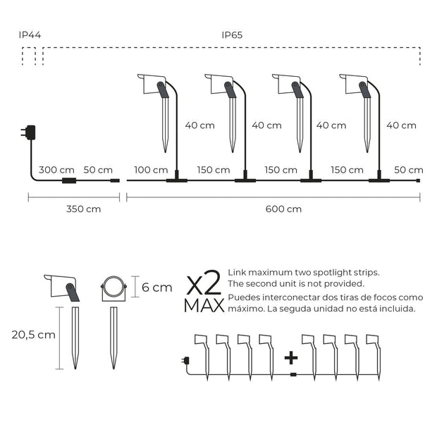 Projecteur LED KSIX SmartLED (3000K)