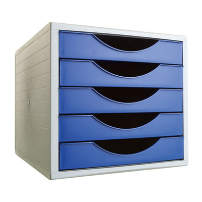 Classeur modulaire Archivo 2000 ArchivoTec Serie 4000 5 tiroirs Din A4 Bleu (34 x 27 x 26 cm)
