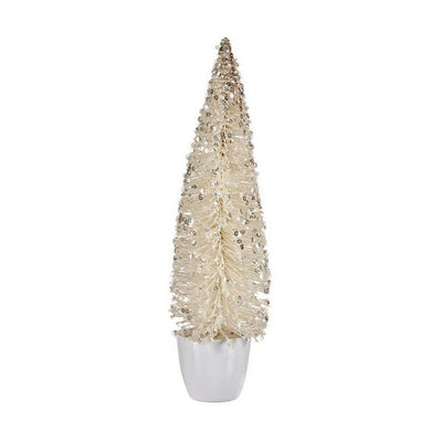 Sapin de Noël Grand Blanc Plastique (10 x 38 x 10 cm)