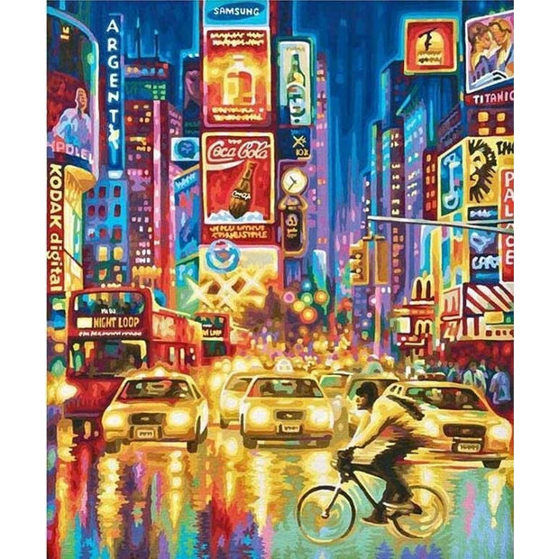 Set de peinture Alex Bog Amazing Times Square NYC Numéros (40 x 50 cm)