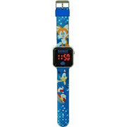 Horloge numérique Sonic Enfant Écran LED Bleu Ø 3,5 cm