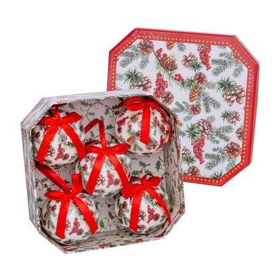 Boules de Noël Multicouleur Papier Polyfoam 7,5 x 7,5 x 7,5 cm (5 Unités)
