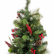 Sapin de Noël Multicouleur PVC Métal 30 x 30 x 60 cm