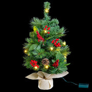 Sapin de Noël Multicouleur PVC Métal 30 x 30 x 60 cm