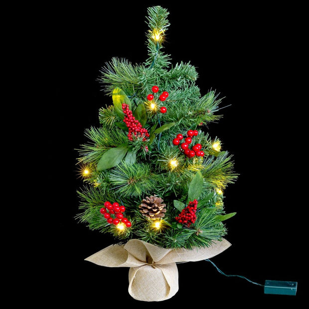 Sapin de Noël Multicouleur PVC Métal 30 x 30 x 60 cm