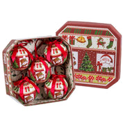 Boules de Noël Multicouleur Papier Polyfoam Père Noël 7,5 x 7,5 x 7,5 cm (5 Unités)