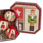 Boules de Noël Multicouleur Papier Polyfoam Casse-Noisette 7,5 x 7,5 x 7,5 cm (5 Unités)