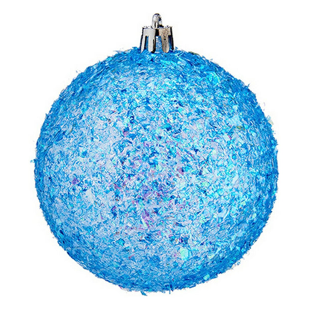 Boules de Noël Ø 8 cm 6 Unités Bleu PVC