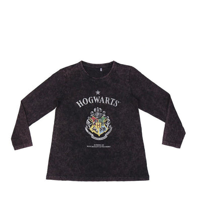 T-shirt à Manches Longues Enfant Harry Potter Gris foncé