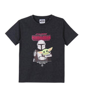 T shirt à manches courtes Enfant The Mandalorian Noir