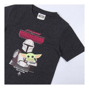 T shirt à manches courtes Enfant The Mandalorian Noir