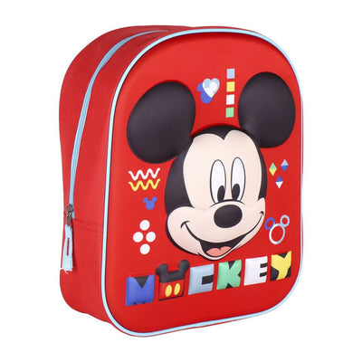 Cartable Mickey Mouse Rouge (25 x 31 x 10 cm)