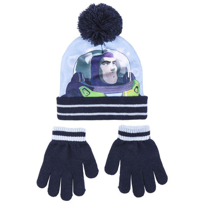 Bonnet et gants Buzz Lightyear Bleu (Taille unique)