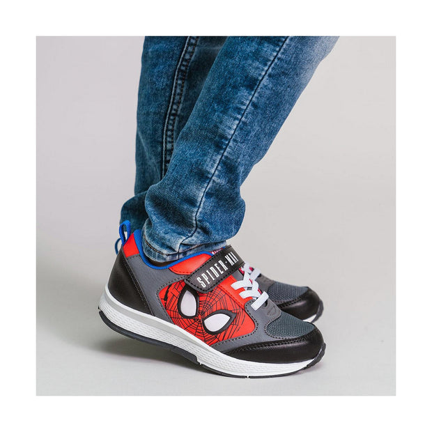 Chaussures de Sport pour Enfants Spiderman Gris Rouge