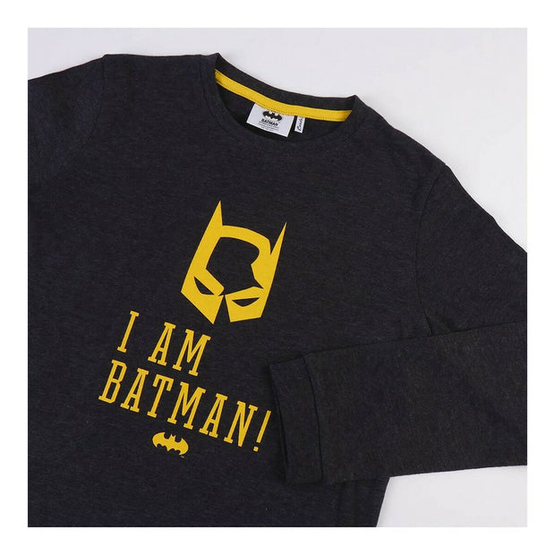 Pyjama Enfant Batman Gris Gris foncé