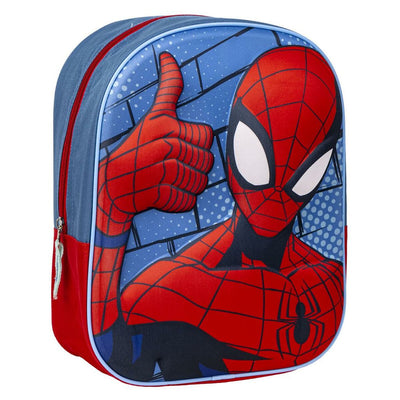 Sac à dos enfant 3D Spider-Man Rouge Bleu 25 x 31 x 10 cm